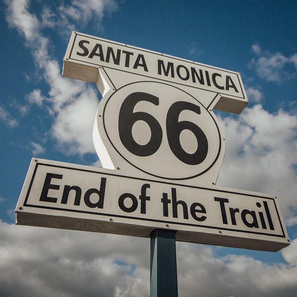 Signpost For Route 66